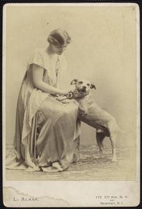 NYPL Digital Collection Woman and Dog