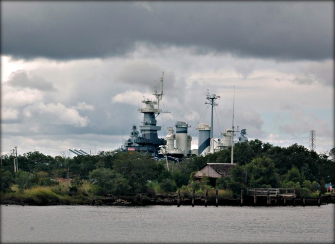 U.S.S. North Carolina, from Wilmington's downtown waterfront