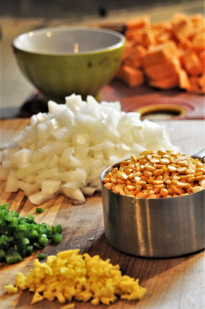 Soup Ingredients Mis en Place