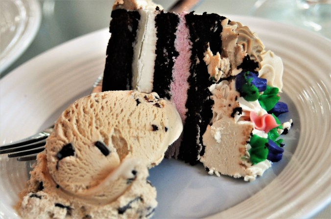 cake and ice cream